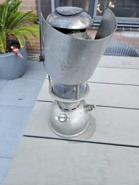 Prachtige complete petroleumlamp rapid lantaarm Hipolito H-502 automatic