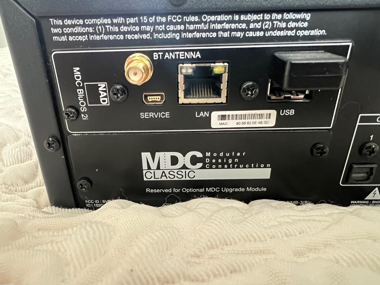 Versterker NAD c368 met BluOs module