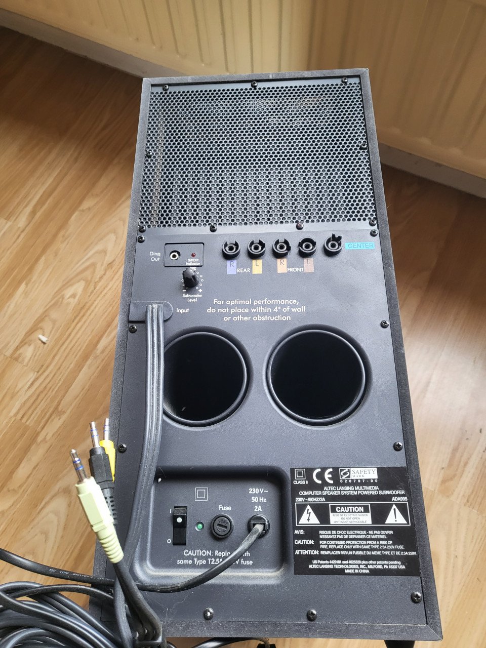 Zware DELL/ALTEC LANSING ADA995 Computer Speaker System
