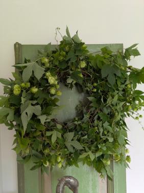 Verse hop krans 50 cm