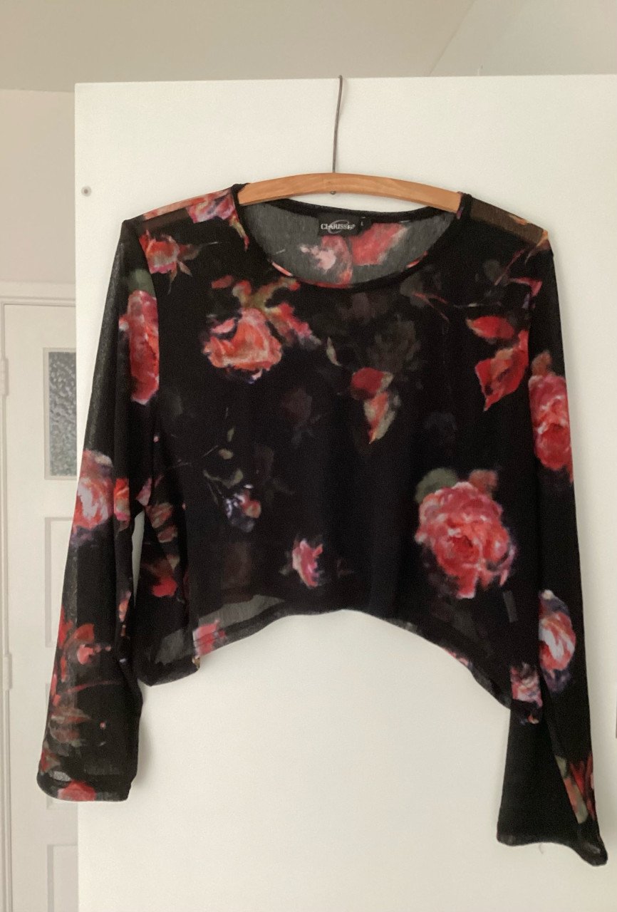 Leuke crop top maat L zgan