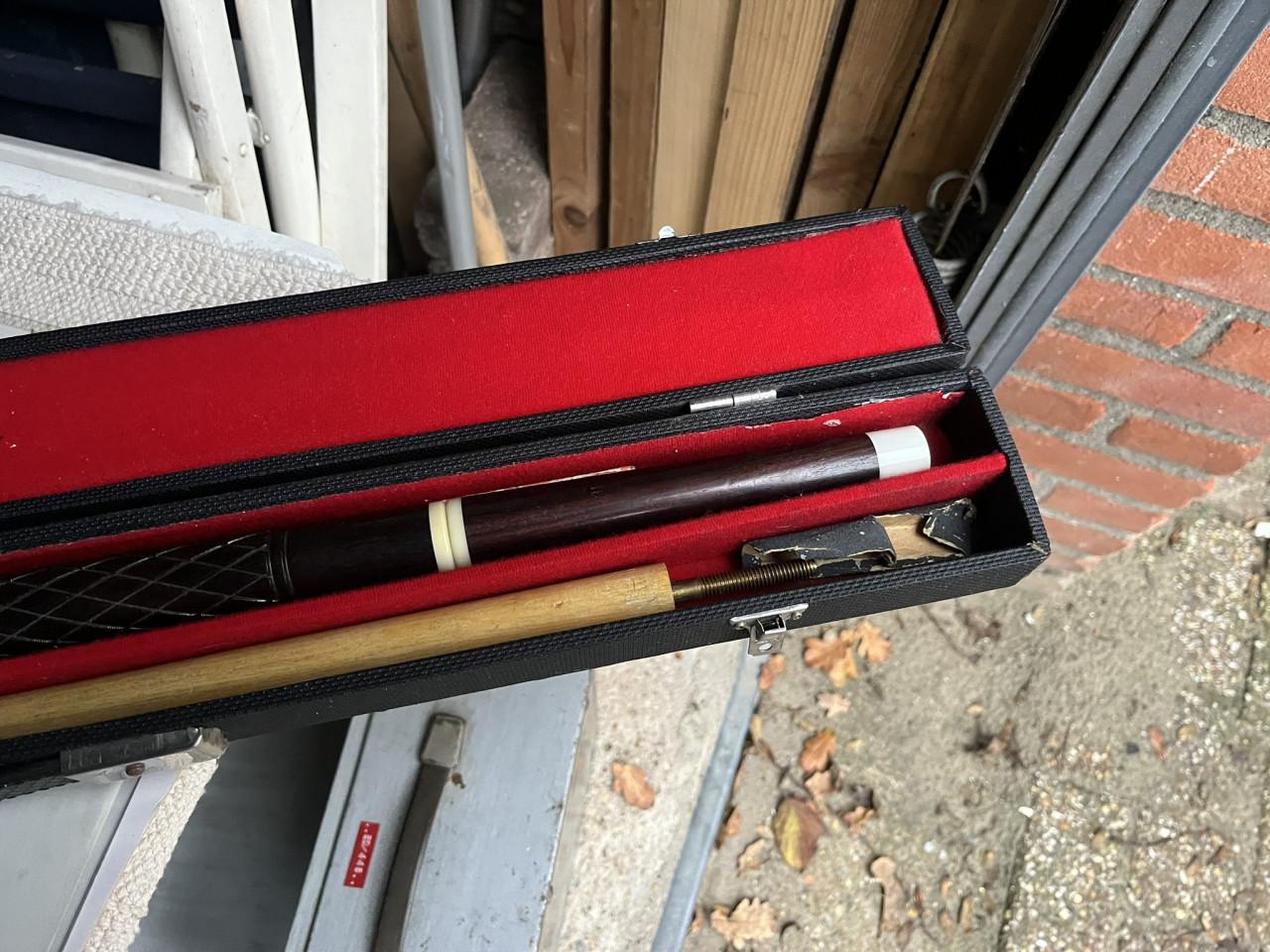 Biljartkeu met koffer