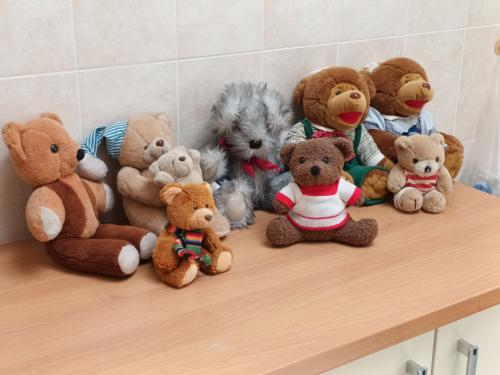 Acht stuks beren zoals de foto laat zien.