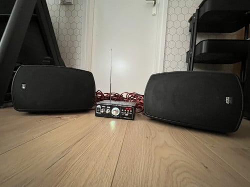 2 Dap audio boxen met versterker / bluetooth
