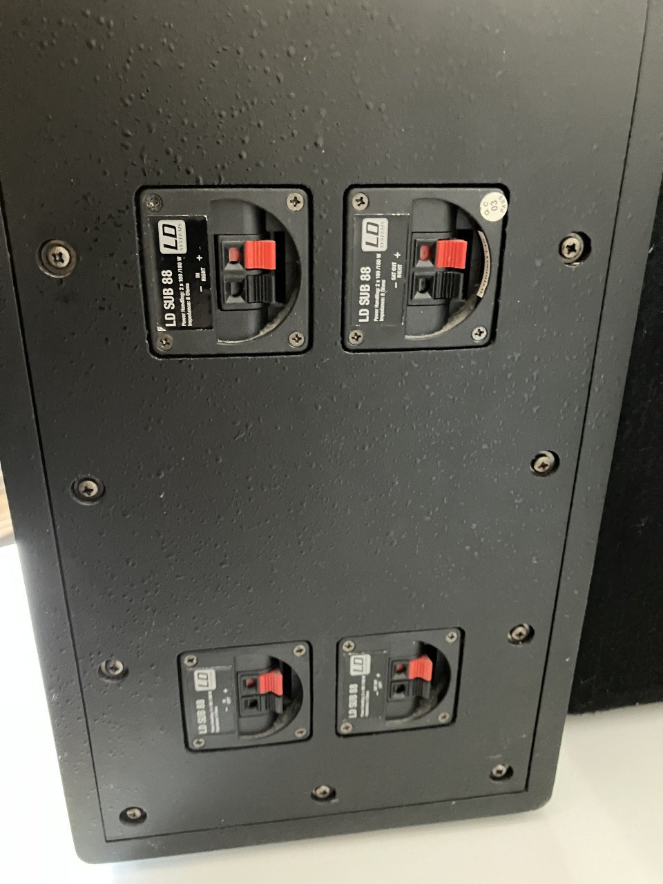 Versterker 2x 200w met boxen