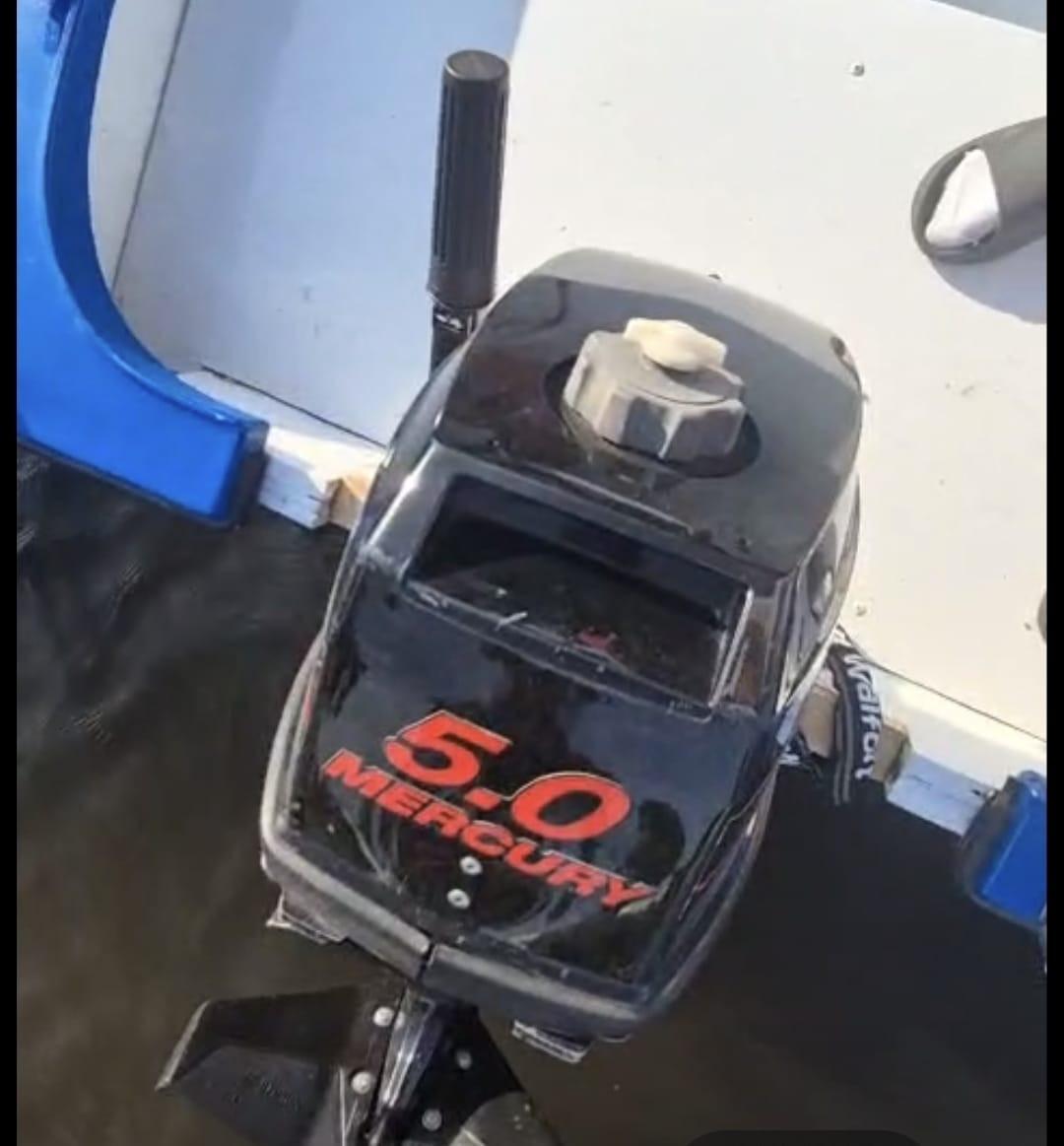 Complete boot met trailer en motor