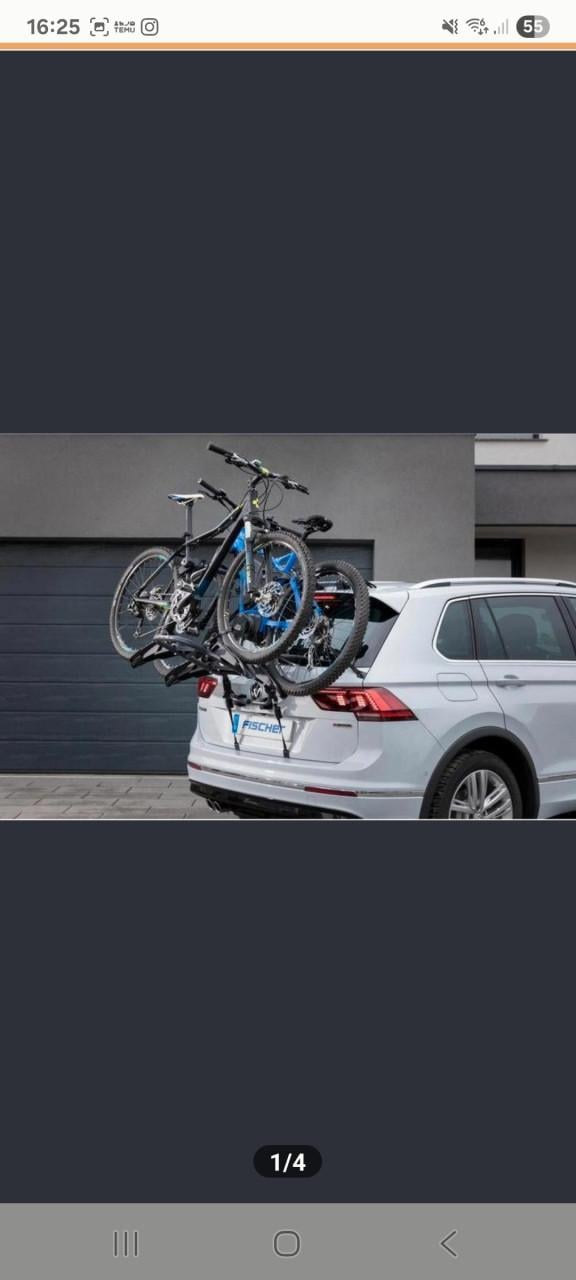 Fischer fietsendrager voor achterop op auto