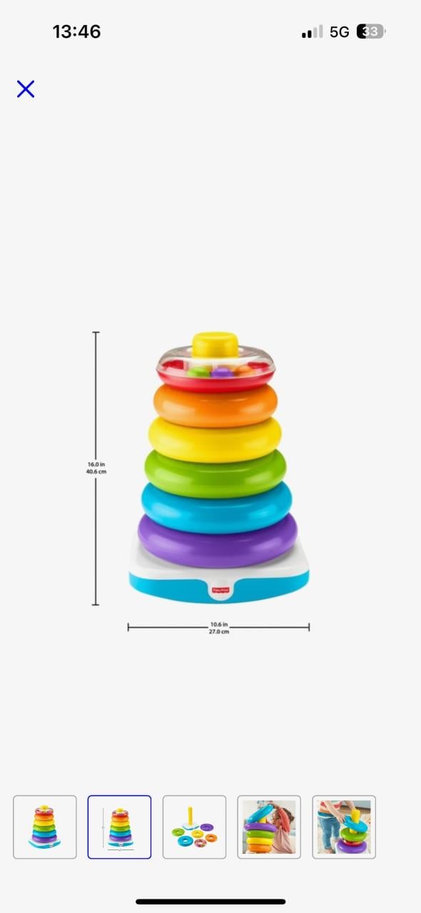 Speelgoed stapeltoren ringen XL