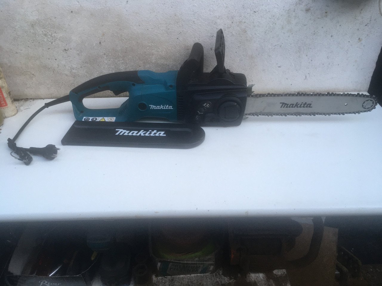 Elektrische kettingzaag makita uc3551a zaagblad 35 cm