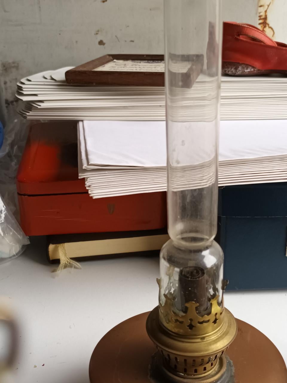 2 oliebranders voor scheepslamp