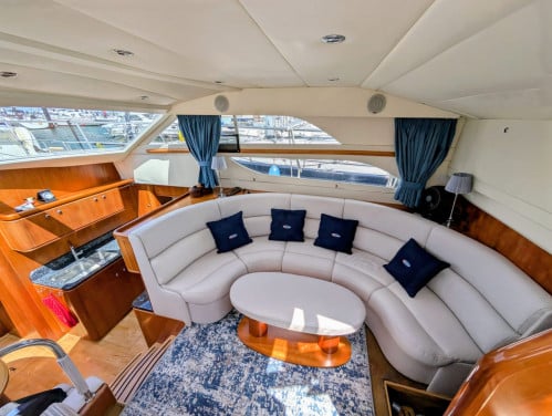 Nieuwe stoffering voor boot of caravan