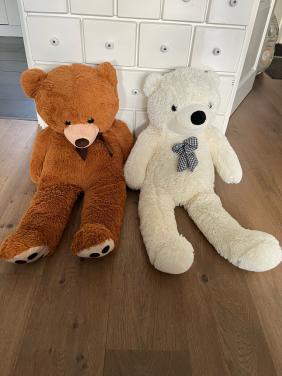 Grote knuffelberen - Bruin en wit