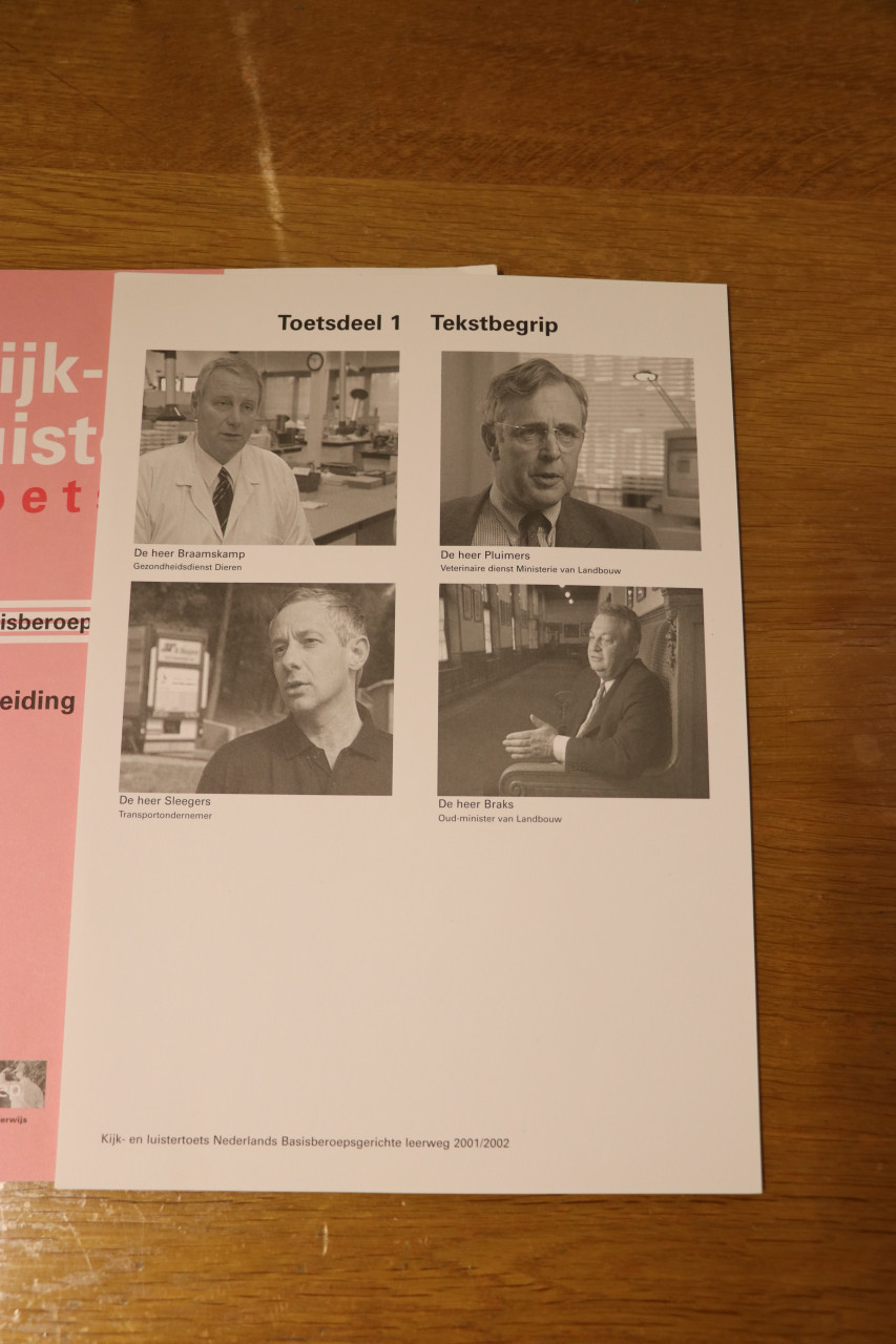 Kijk- en luistertoets Nederland Basisberoepsgerichte leerweg 2001/2002