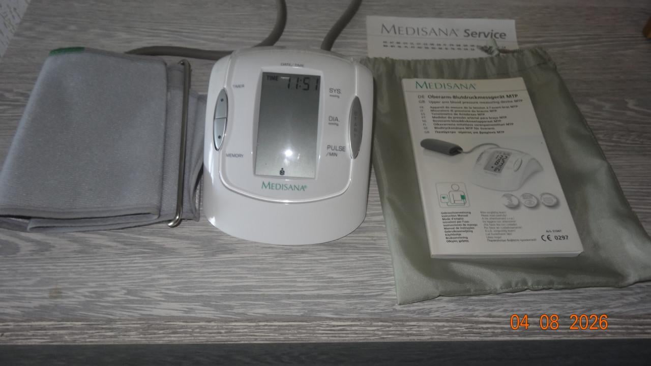 Bijna NIEUW Medisana bloeddrukmeter met pulse timer en memory