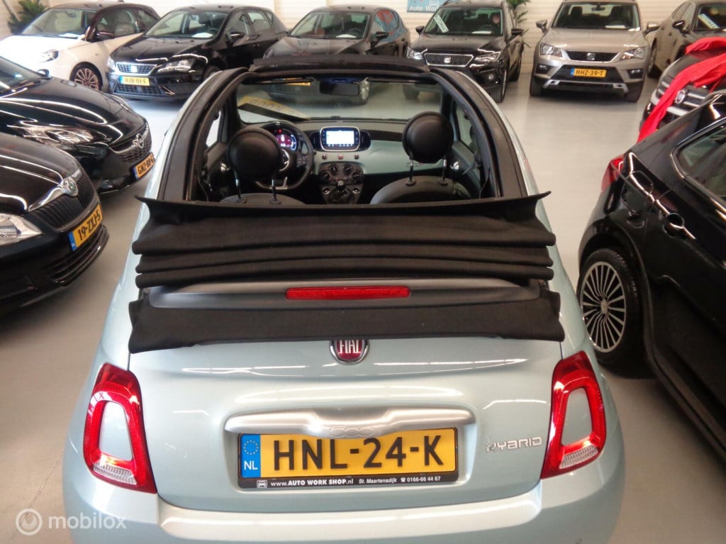 Fiat 500 C 1.0 hybrid launch edition/airco/16''lm velgen/half leer/1st eig/