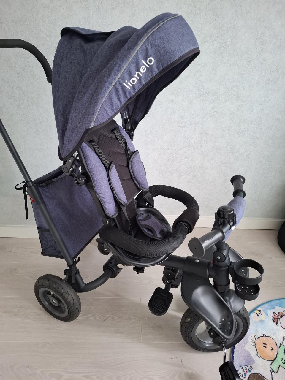 3 in een fiets/ wandelwagen