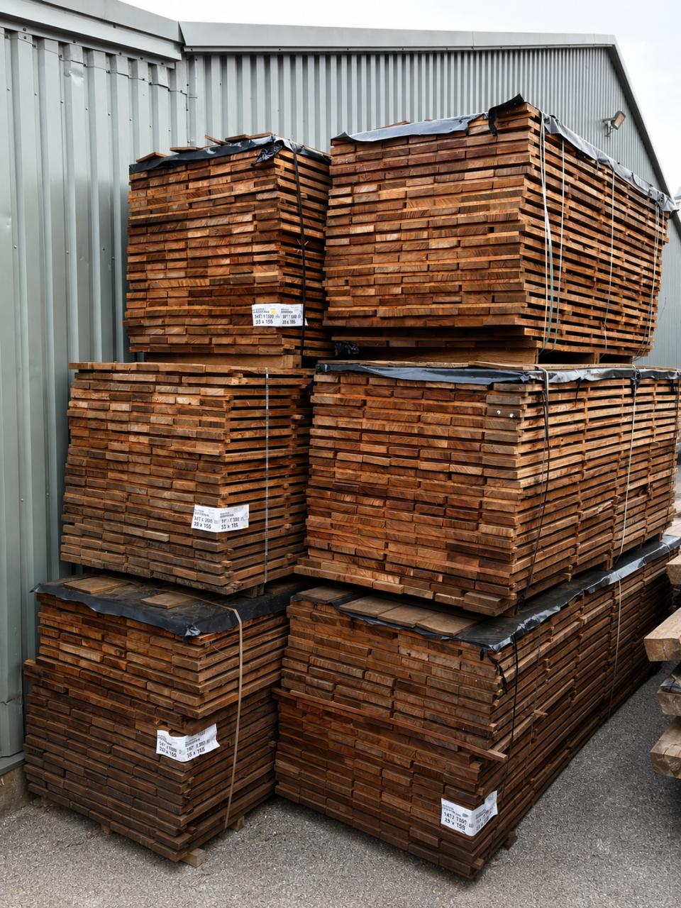 Hardhouten planken 155x33 mm | Diverse lengtes