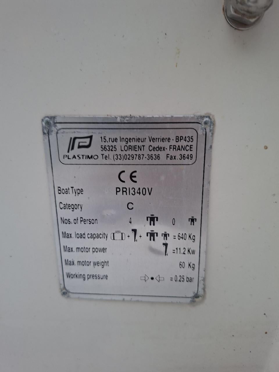Te koop Zodiac/Plastimo RIB 340 inclusief 8PK Yamaha