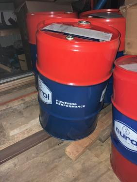 5 x lege 60 liter vaatjes van Eurol