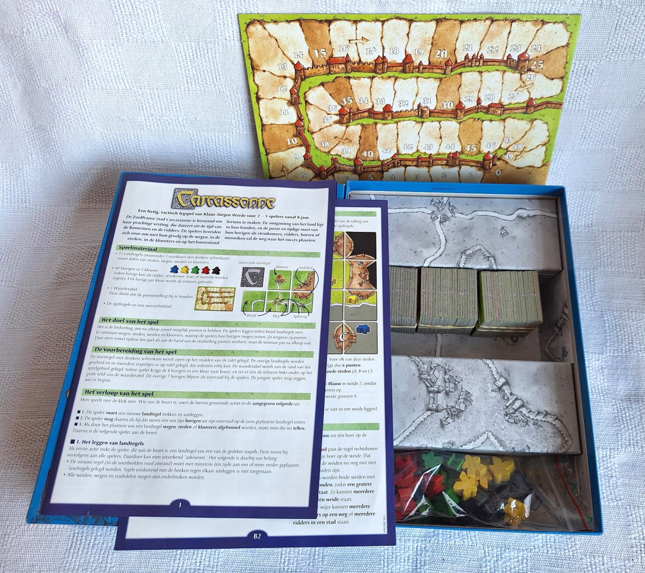 Carcassonne houten speelstukken