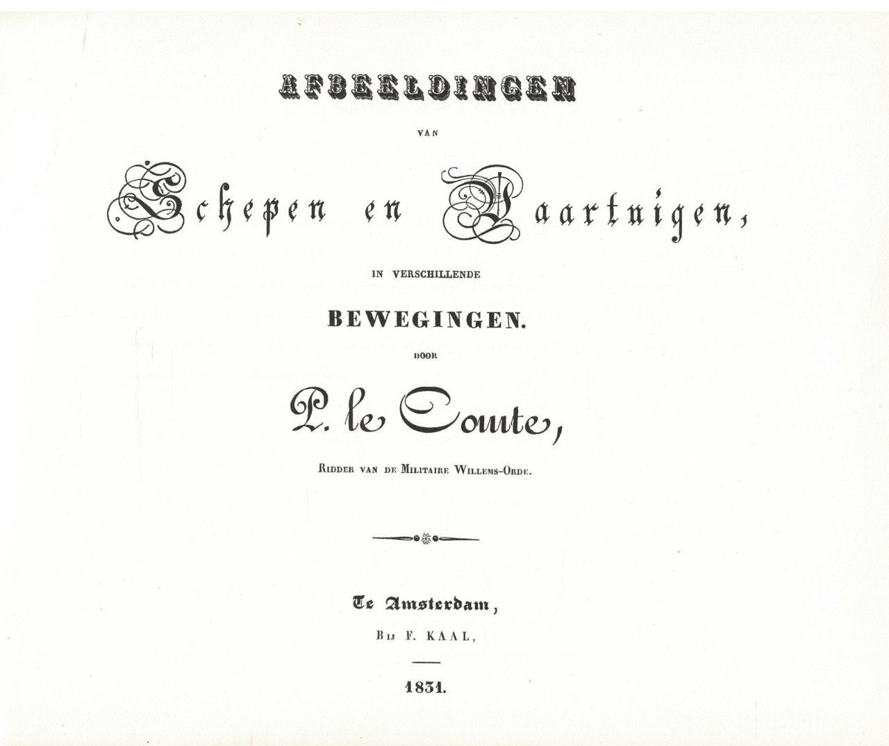 Vijftig afbeeldingen schepen en vaartuigen (1831)