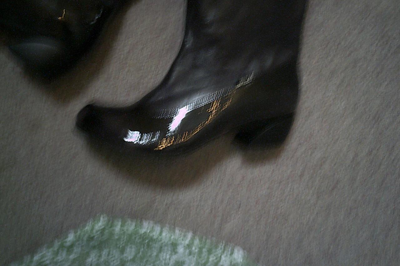 PAARSE leren instaplaarzen maat 38 / nieuw - merk Lisa Tucci