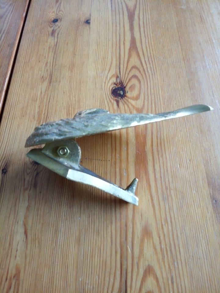 Zware kwaliteit messing Chow Chow deurklopper NIEUW!!