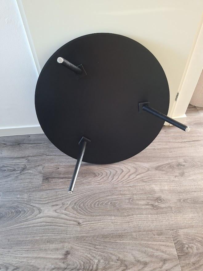 WOOOD bijzettafel Mesa XL rond zwart