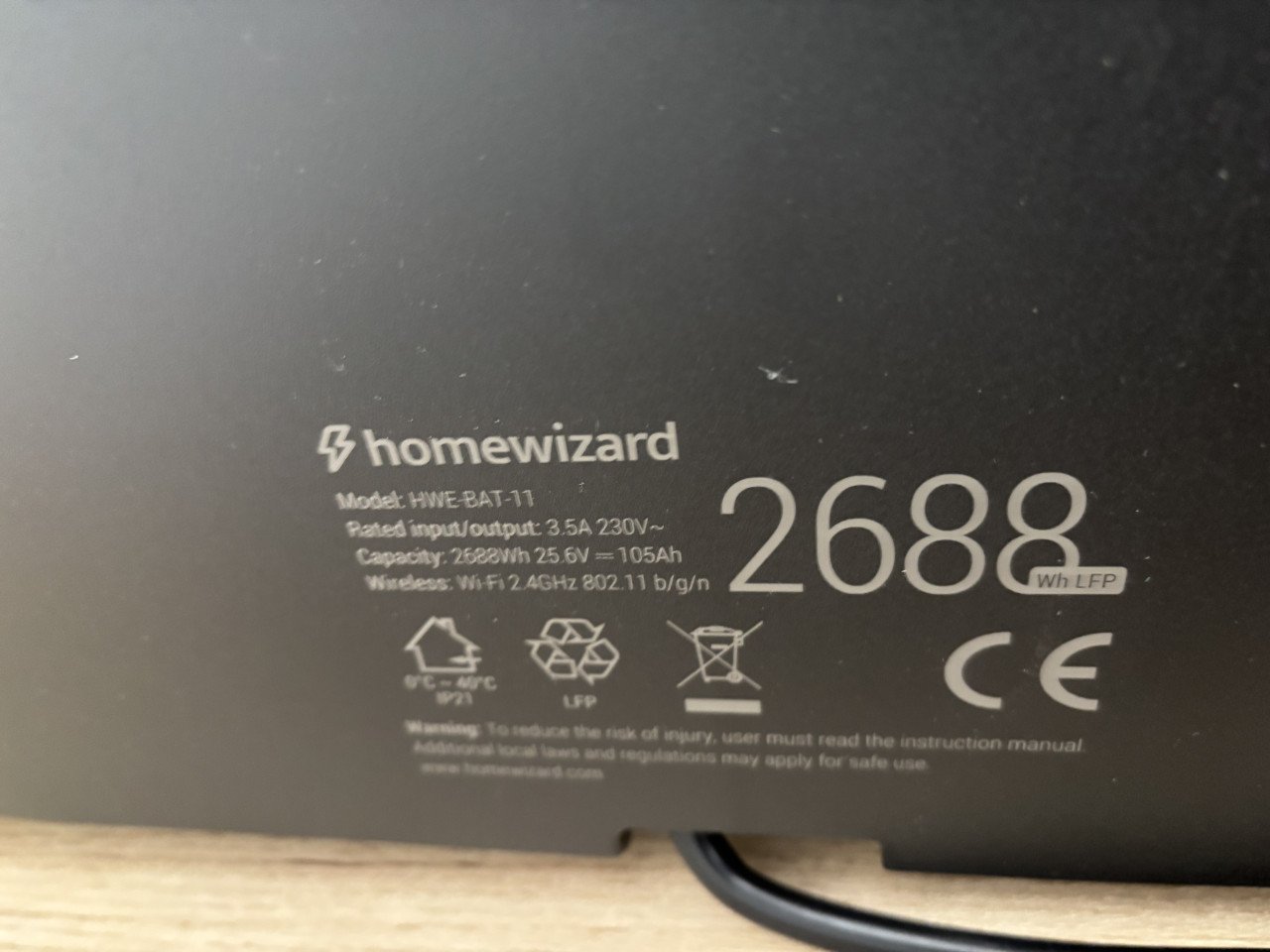Homewizard thuis accu
