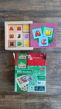 🎈Houten Letter Leerbox 2+.