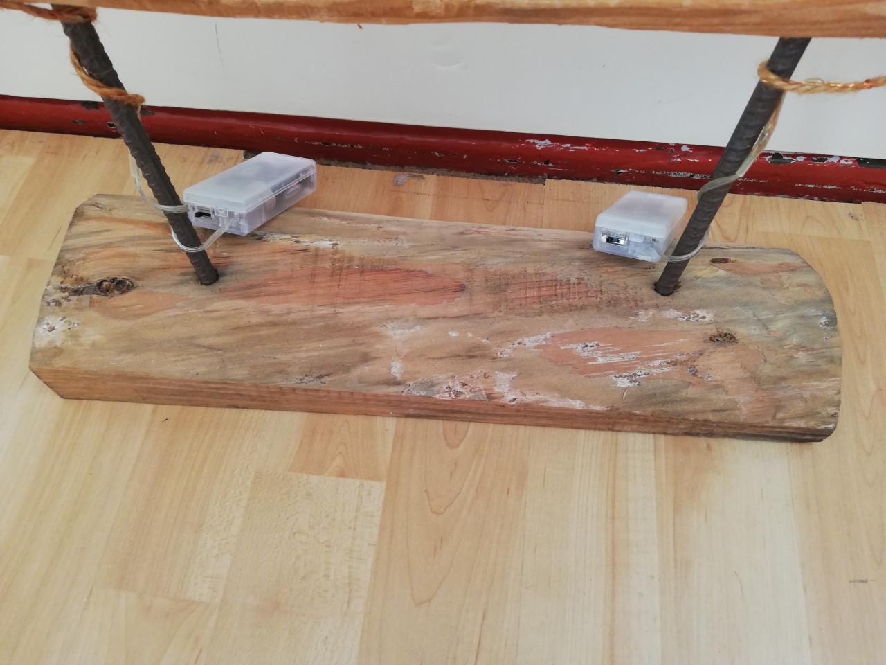 Houten decoratie, raamdecoratie