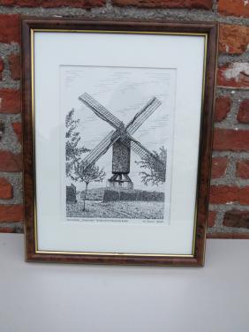 Pentekening molen Wachtebeke