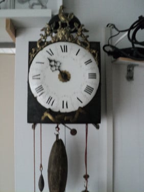 Mooie ANTIEKE 1 wijzer comtoise 1740 type morbier