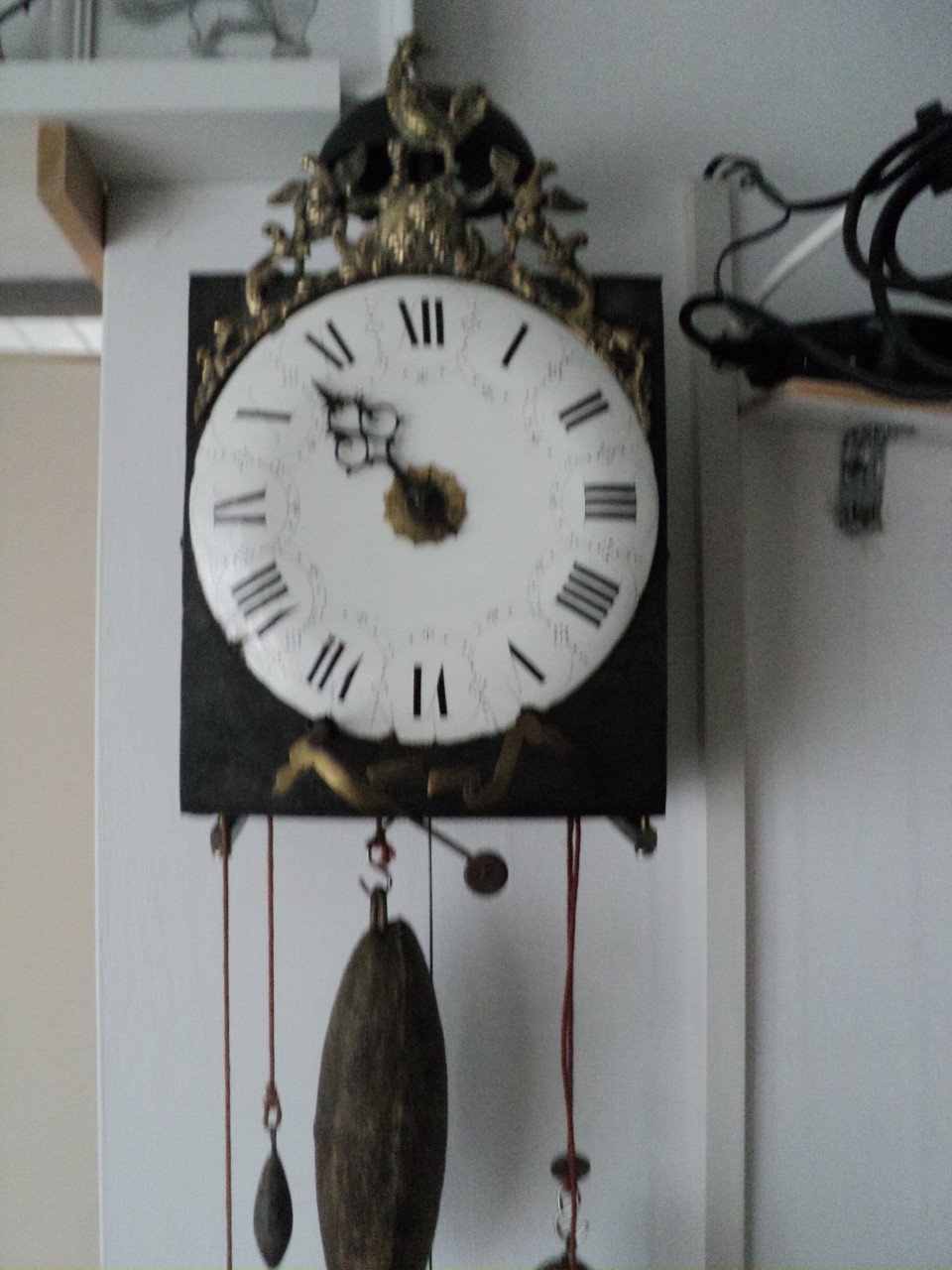 Mooie ANTIEKE 1 wijzer comtoise 1740 type morbier