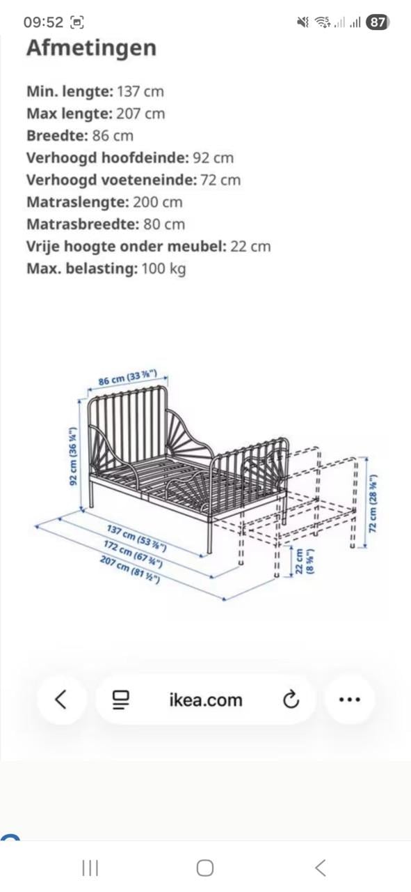 Meegroeibed ikea