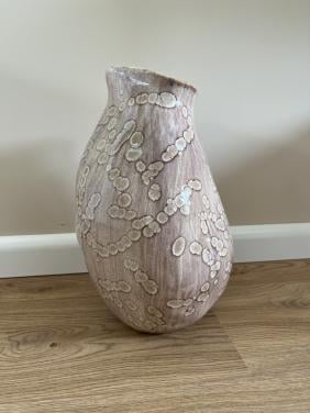 Vaas oud roze hoogte 30cm