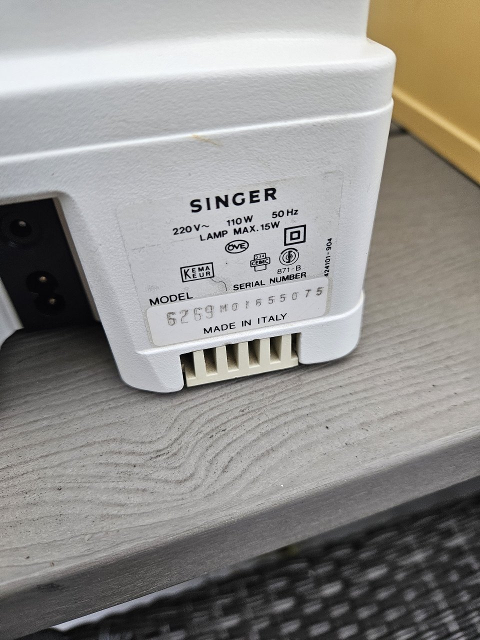 Werkende rare vintage Naaimachine Singer 6269/ singer symphonie 2000....