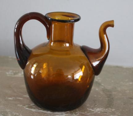 Kannetje bruin glas