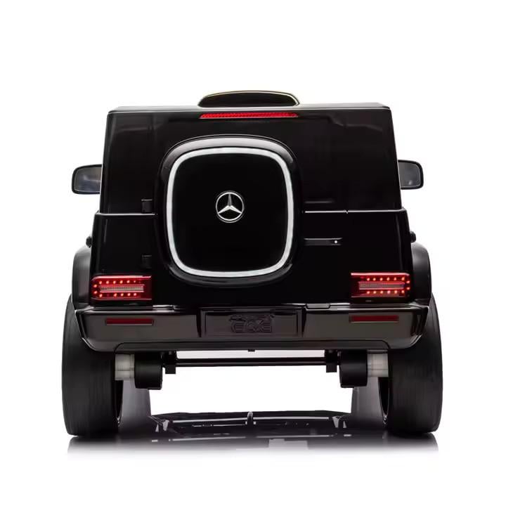 Elektrische Kinderauto 12V–Mercedes-Benz G-Klasse EQG | Zwart