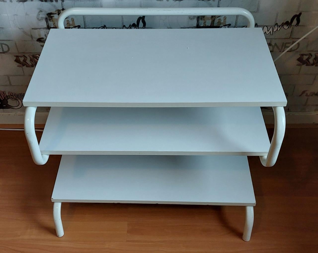 Eiken TV meubel, wit tafeltje, leuke opbergbox