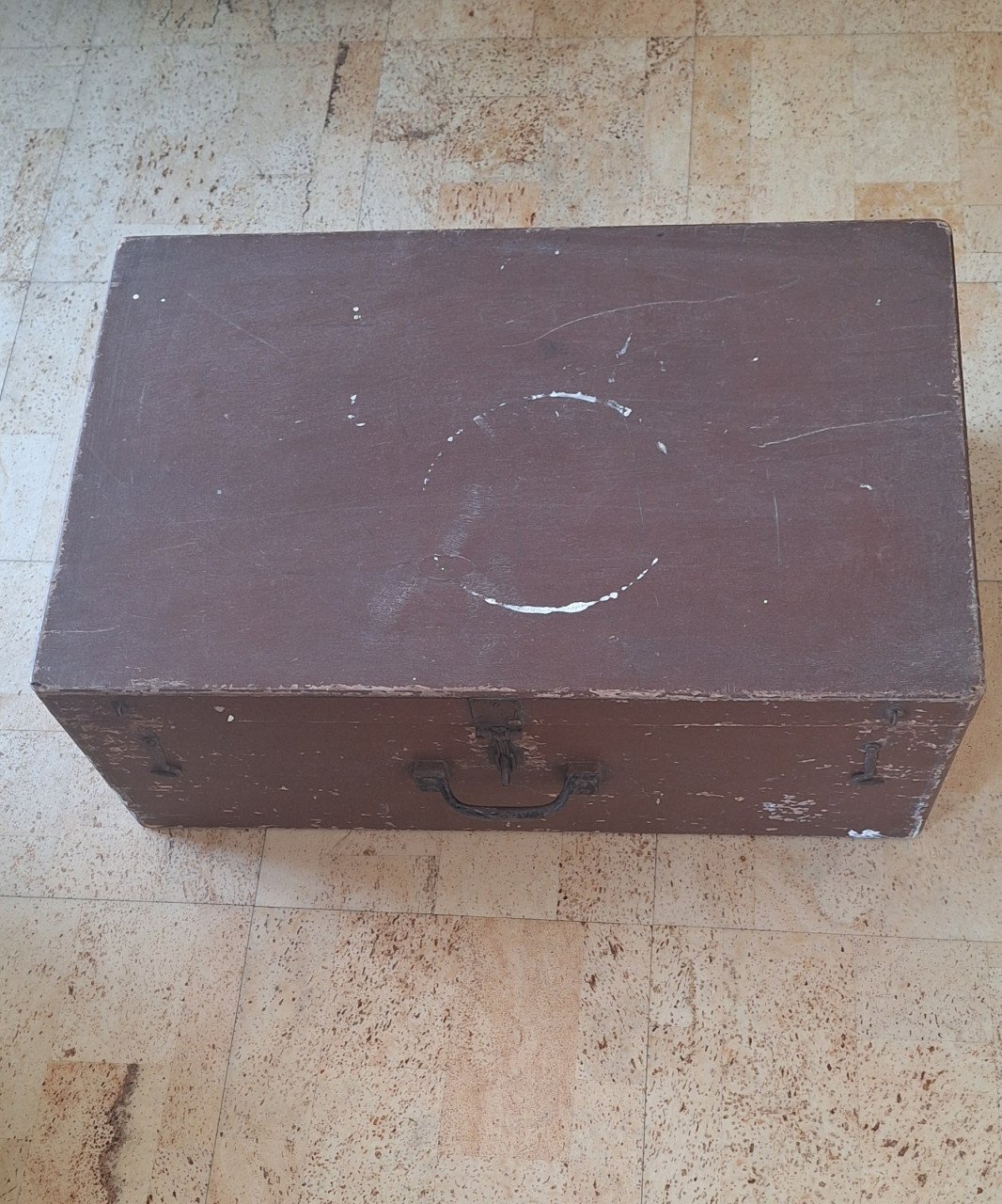 Houten oude verhuiskist