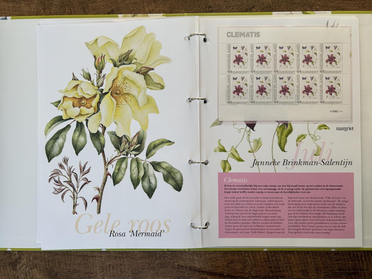 Postzegel album Bloemenpracht