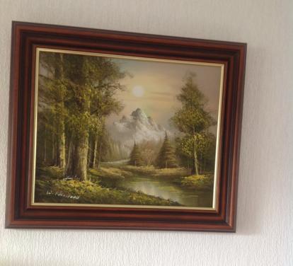 Mooi olieverfschilderij in mooie lijst