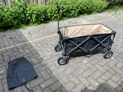 Opvouwbare bolderkar Livorno met hoes