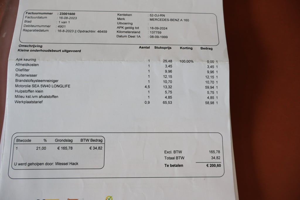 Mercedes-Benz A-Klasse 160 elegance i automaat i meeneemprijs i lage km sta