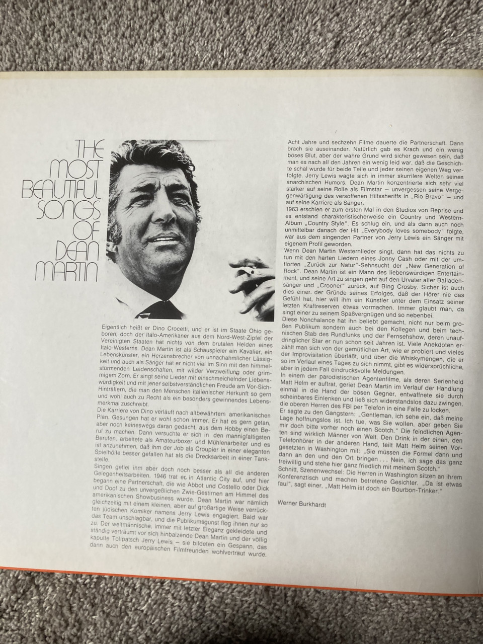 LP Dean Martin The most beautiful songs of Dean Martin