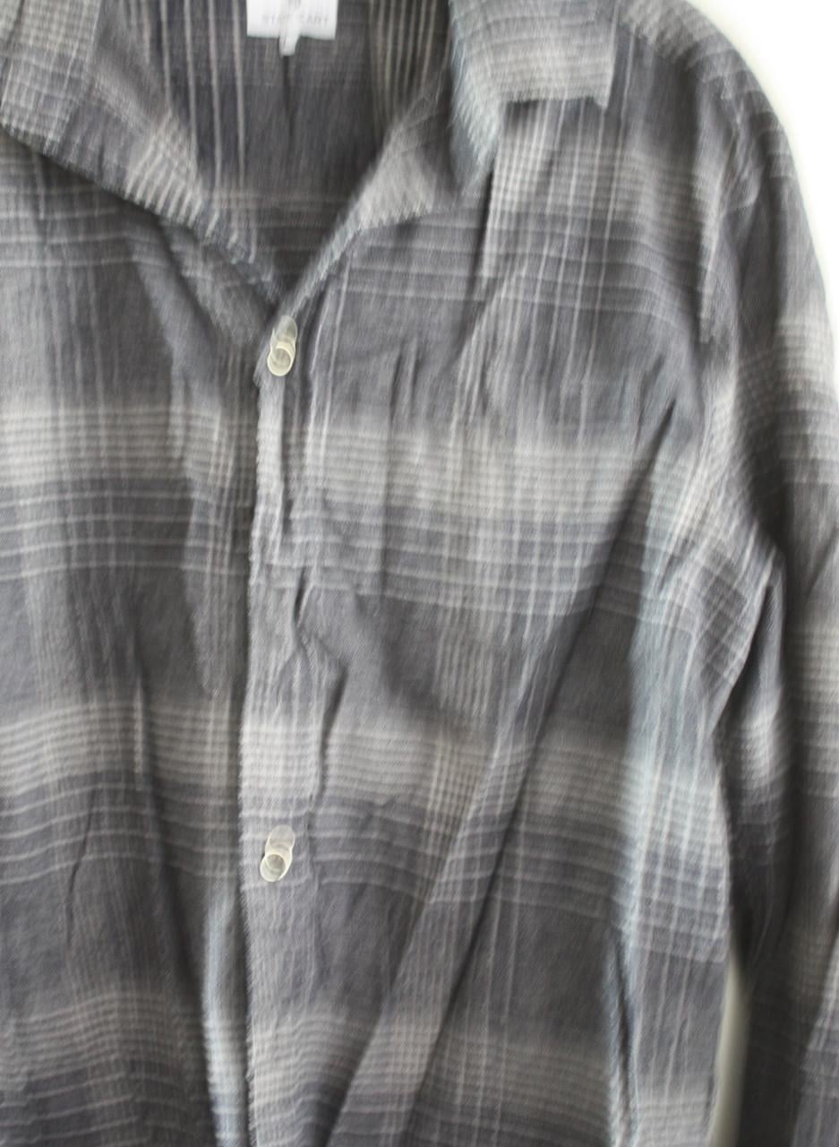 Grijs geruit overhemd maat L