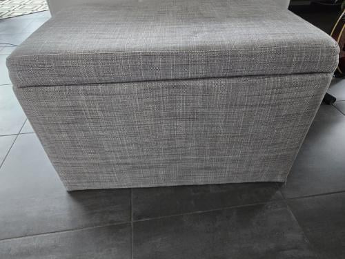 Poef hocker Ikea grijs