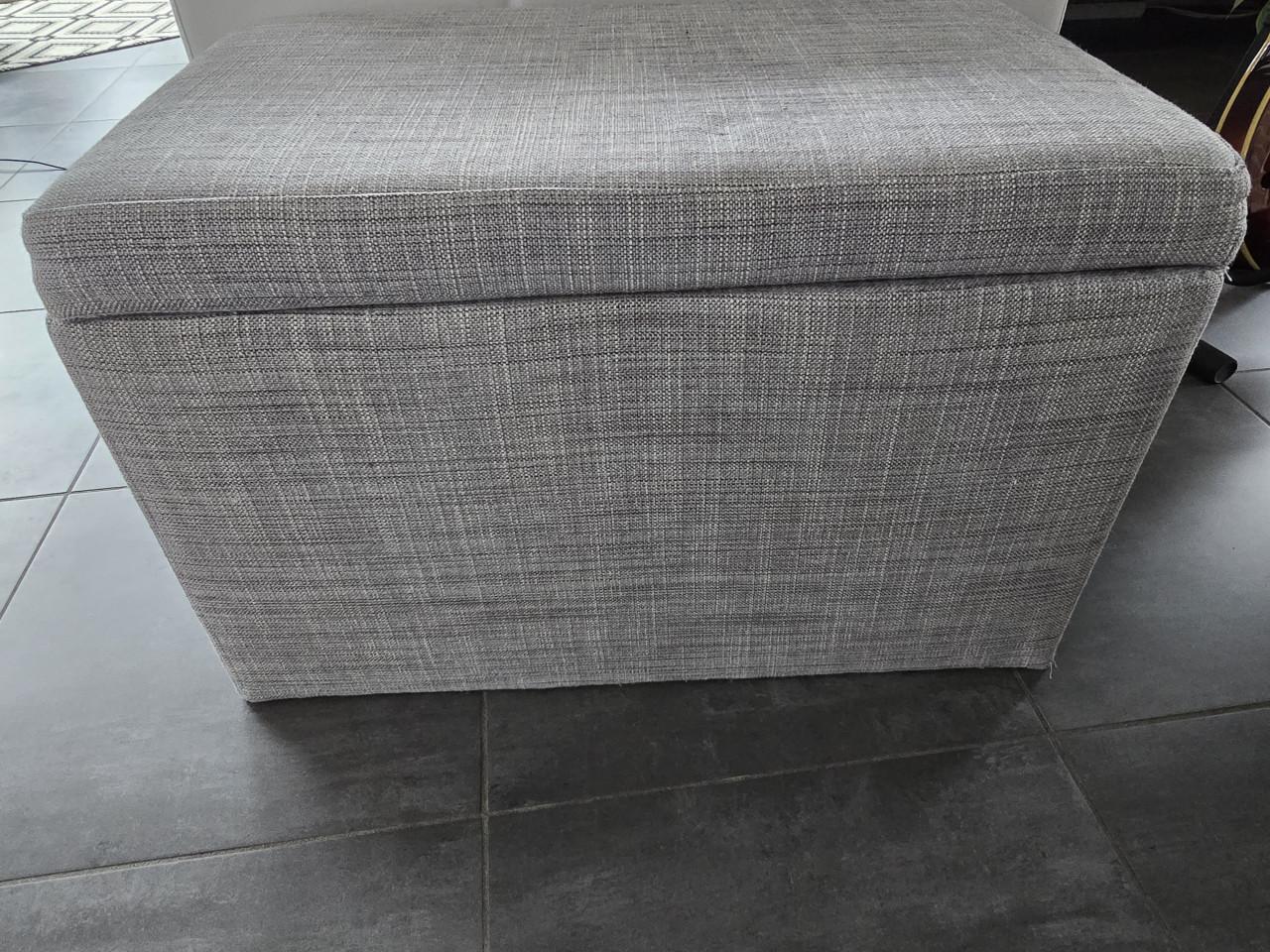 Poef hocker Ikea grijs