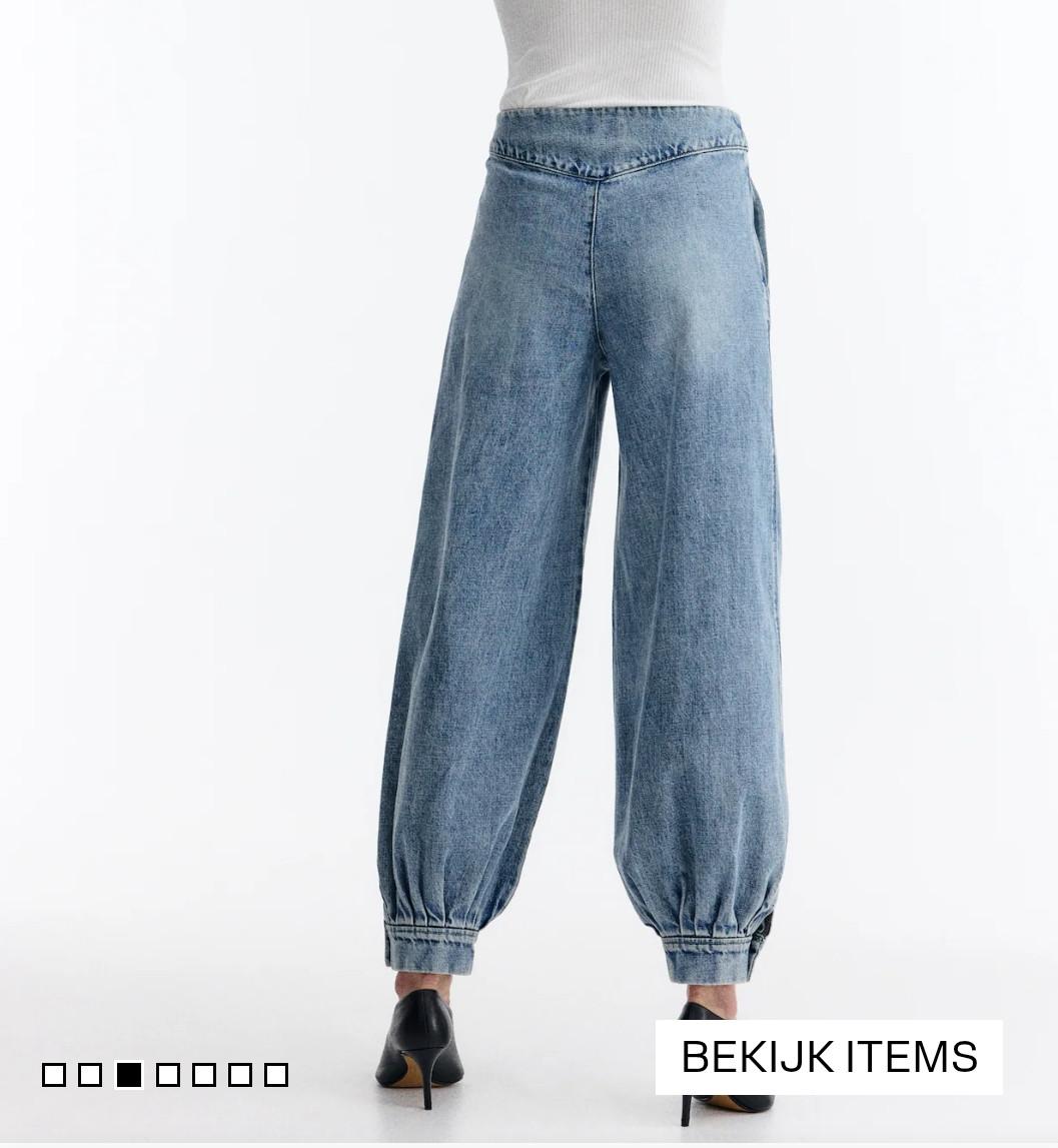 Denim ballonbroek maat 44 van H&M